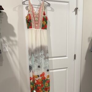Alberto Makali Multicolor Floral Maxi Dress